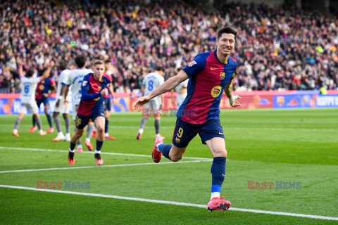 Robert Lewandowski strzelił gola podczas meczu FC Barcelona - Deportivo Alaves