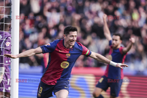 Robert Lewandowski strzelił gola podczas meczu FC Barcelona - Deportivo Alaves