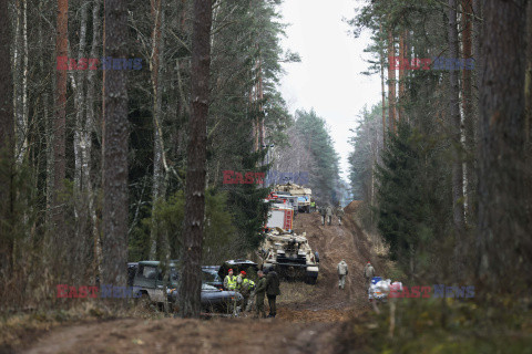 Amerykańscy żołnierze na poligonie Podbrodzie na Litwie