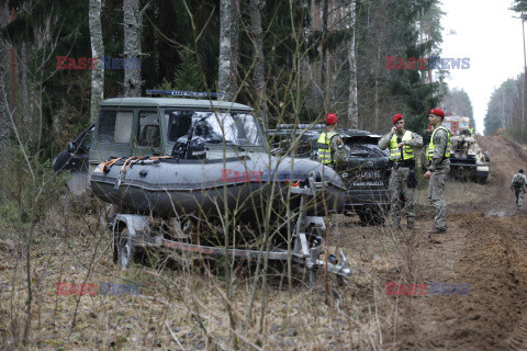 Amerykańscy żołnierze na poligonie Podbrodzie na Litwie
