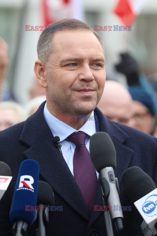 Karol Nawrocki w Sosnowcu