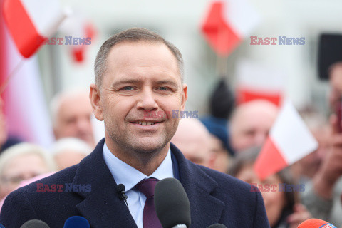 Karol Nawrocki w Sosnowcu