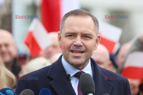 Karol Nawrocki w Sosnowcu