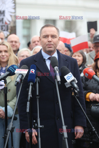 Karol Nawrocki w Sosnowcu
