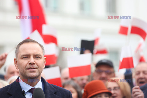 Karol Nawrocki w Sosnowcu