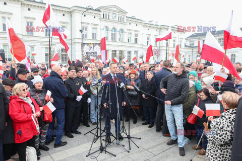 Karol Nawrocki w Sosnowcu