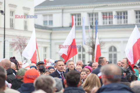 Karol Nawrocki w Sosnowcu