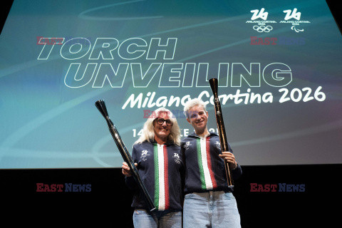 Prezentacja pochodni olimpijskich na zimowe igrzyska olimpijskie i paraolimpijskie Milano Cortina 2026