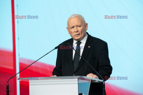 Konferencja prasowa Jaroslawa Kaczynskiego i Mariusza Blaszczaka
