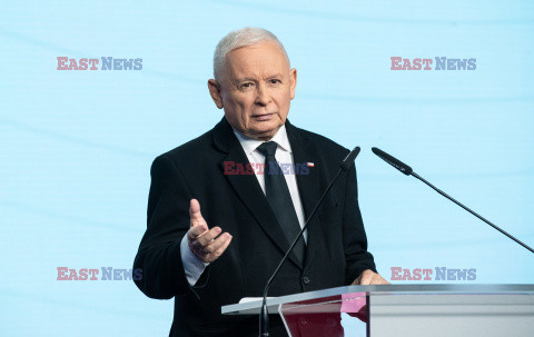 Konferencja prasowa Jaroslawa Kaczynskiego i Mariusza Blaszczaka