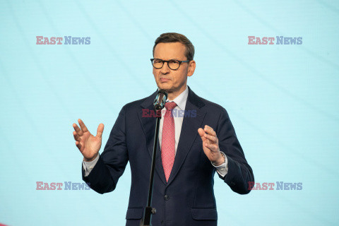 Konferencja wiceprezesa PiS Mateusza Morawieckiego