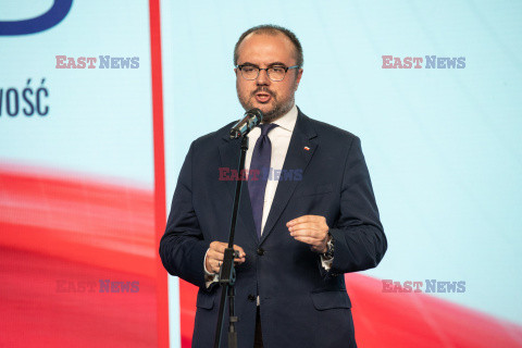 Konferencja wiceprezesa PiS Mateusza Morawieckiego