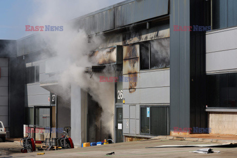 Pożar w fabryce chemikaliów w Katalonii