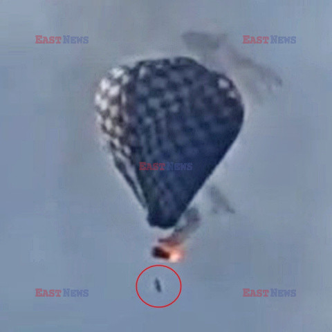 Uratował 2 osoby i zginął w pożarze balonu