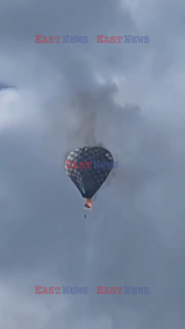 Uratował 2 osoby i zginął w pożarze balonu
