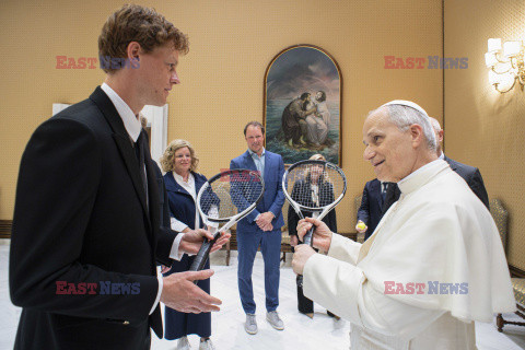 Jannik Sinner na prywatnej audiencji u Papież Leona XIV
