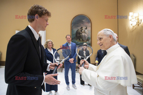Jannik Sinner na prywatnej audiencji u Papież Leona XIV