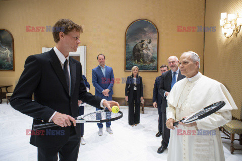 Jannik Sinner na prywatnej audiencji u Papież Leona XIV