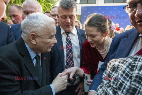 Jarosław Kaczyński w Wierzchosławicach