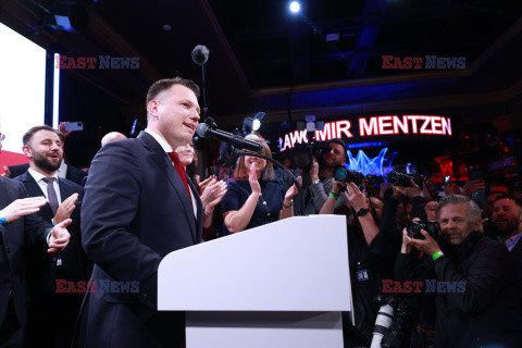 Wieczór wyborczy Sławomira Mentzena