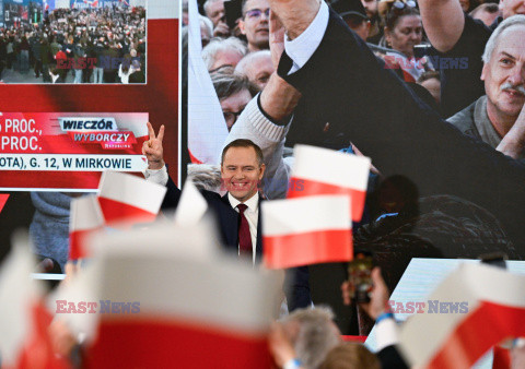 Wieczór wyborczy Karola Nawrockiego