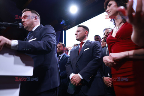 Wieczór wyborczy Sławomira Mentzena
