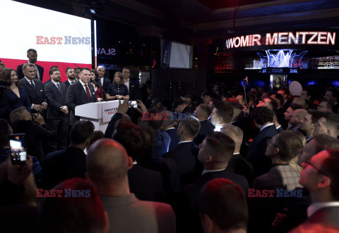 Wieczór wyborczy Sławomira Mentzena