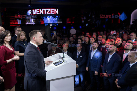 Wieczór wyborczy Sławomira Mentzena