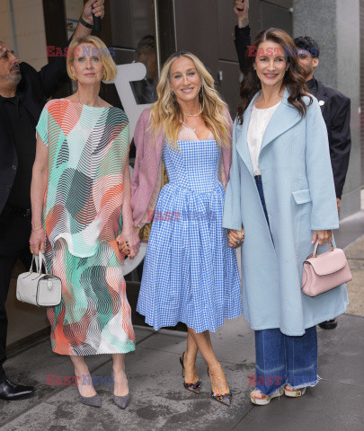 Cynthia Nixon, Sarah Jessica Parker i Kristin Davis w Nowym Jorku