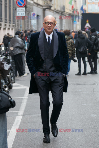 Znani na Tygodniu mody w Mediolanie - jesień/zima 2026