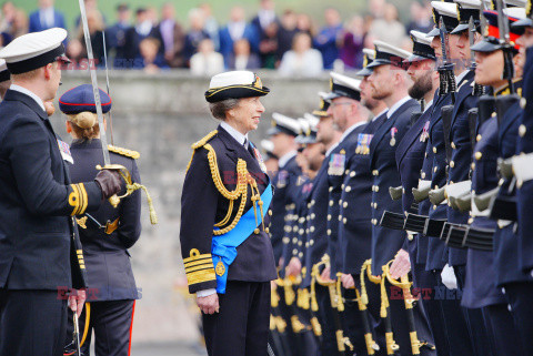 Księżniczka Anna na uroczystości  w Królewskiej Akademii Marynarki Wojennej w Dartmouth