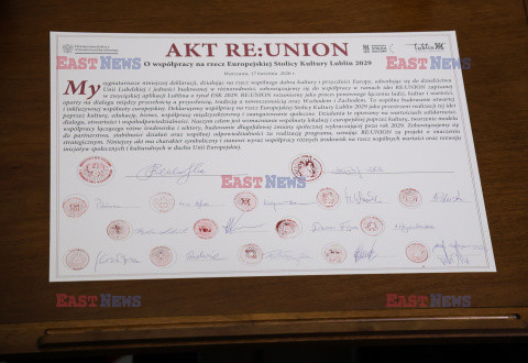 Podpisanie umowy dot. instytucji Europejska Stolica Kultury Lublin 2029