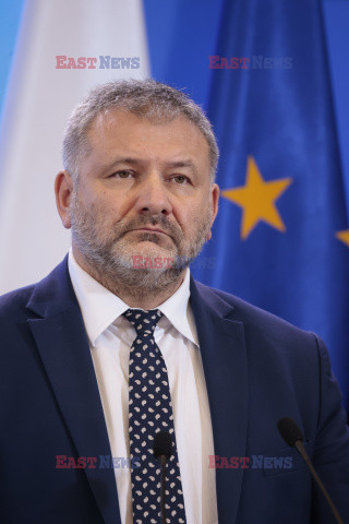 Konferencja ministrów: Domańskiego, Żurka i Siemoniaka