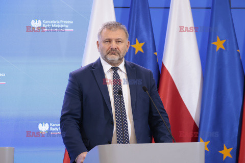 Konferencja ministrów: Domańskiego, Żurka i Siemoniaka