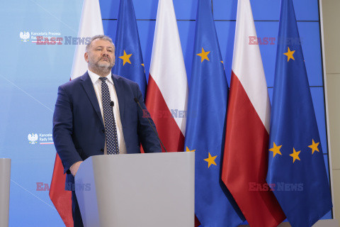 Konferencja ministrów: Domańskiego, Żurka i Siemoniaka