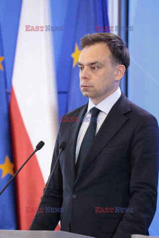 Konferencja ministrów: Domańskiego, Żurka i Siemoniaka