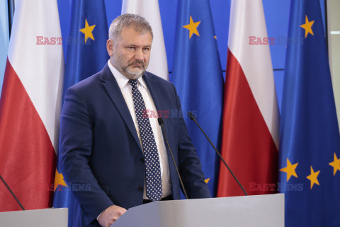 Konferencja ministrów: Domańskiego, Żurka i Siemoniaka