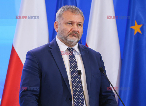 Konferencja ministrów: Domańskiego, Żurka i Siemoniaka