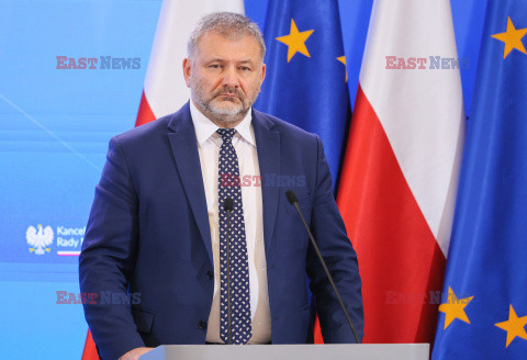 Konferencja ministrów: Domańskiego, Żurka i Siemoniaka