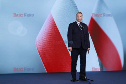 Konferencja Przemysława Czarnka w siedzibie PiS