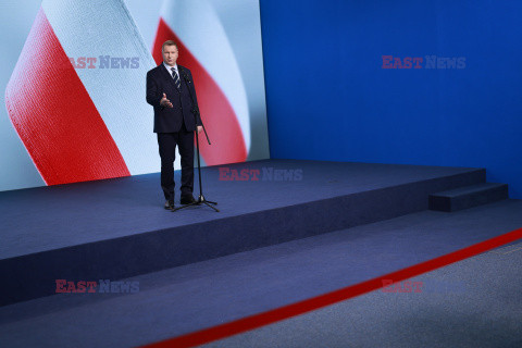 Konferencja Przemysława Czarnka w siedzibie PiS