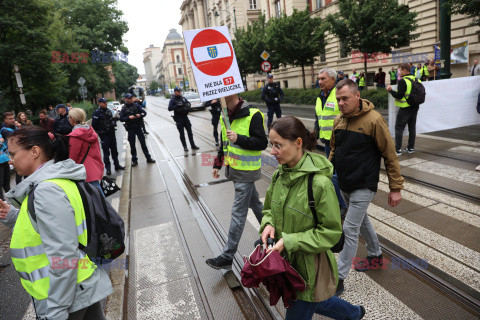 Krakowski protest Stop S7!