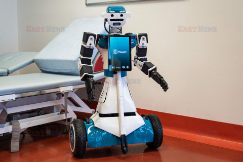 Robot powitalny we włoskim szpitalu