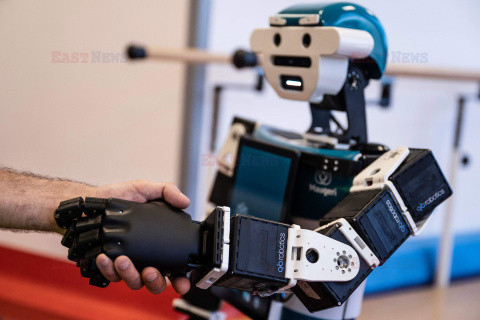 Robot powitalny we włoskim szpitalu