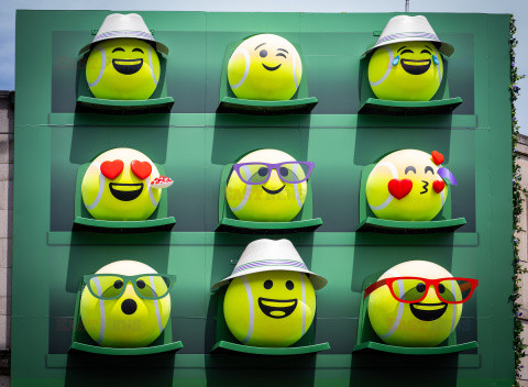 Dekoracja sklepu na Wimbledon