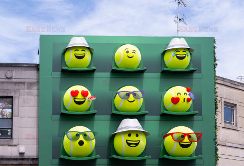 Dekoracja sklepu na Wimbledon