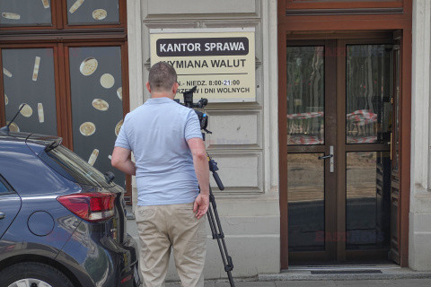 Napad na kantor przy ul. Piotrkowskiej w Łodzi