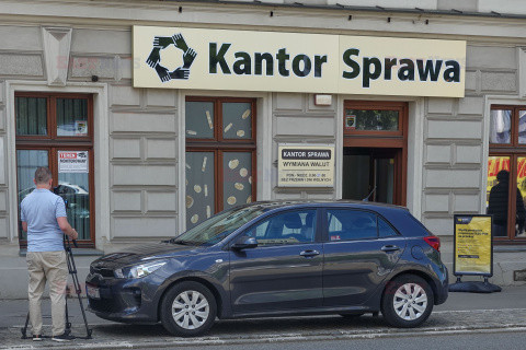 Napad na kantor przy ul. Piotrkowskiej w Łodzi