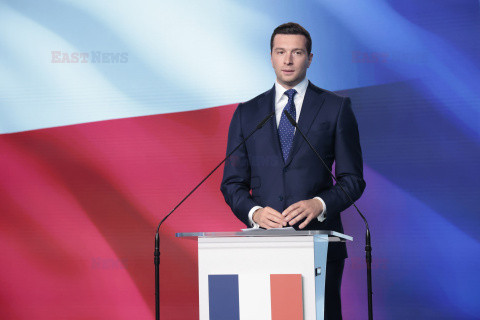 Wspólna konferencja Jarosława Kaczyńskiego i Jordana Bardelli