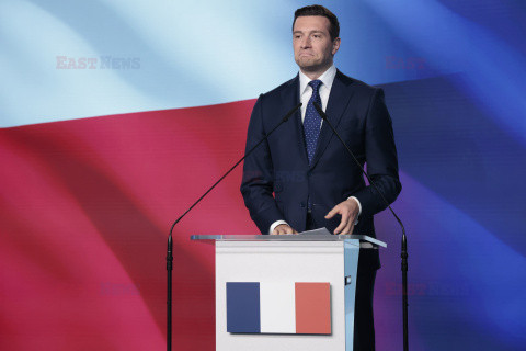 Wspólna konferencja Jarosława Kaczyńskiego i Jordana Bardelli